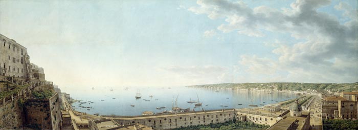 A View of the Bay of Naples, Looking Southwest from the Pizzofalcone towards Capo di Posilippo