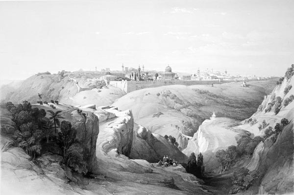 Jerusalem from the Road Leading to Bethany