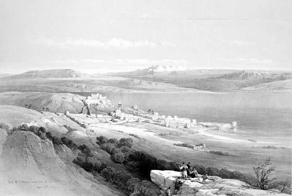 Tiberias, Looking Towards Hermon