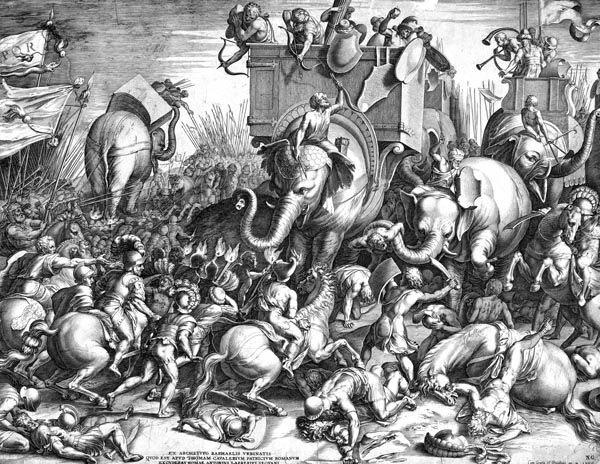 The Battle of Zama Between Scipio and Hannibal