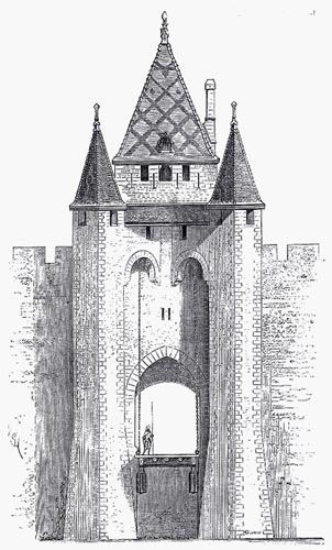 L'Élévation Extérieure de la Porte de Villeneuve-sur-Yonne