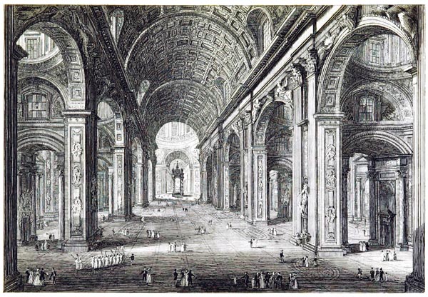 Interior of St. Peter's at Rome