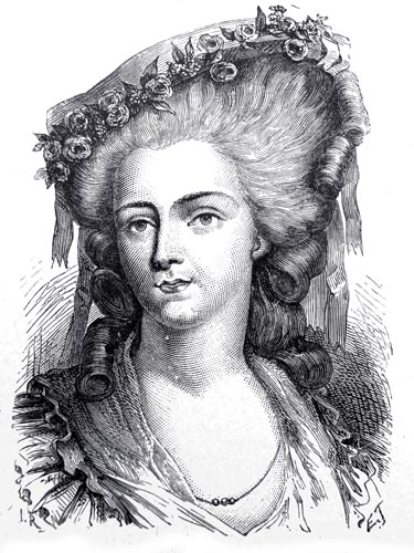 Madame de Lamballe, Engraved by E.Thomas from the Design by H. Rousseau