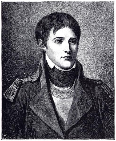 Bonaparte Lieutenant d'Artillerie. Peint par Greuze