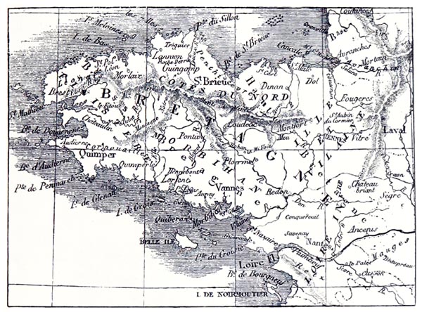 Carte de Brétagne