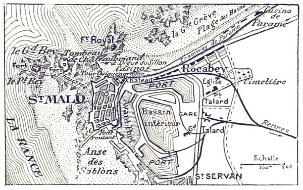 Plan de la Ville de Saint-Malo