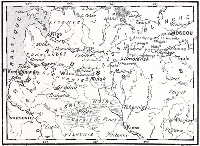 Carte de la Campagne de Russie