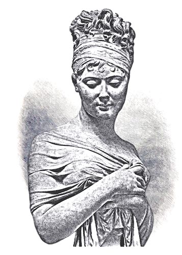 Bust of Juliette Récamier (1777 - 1849) [Adaptation, A. D. Kline 2015]