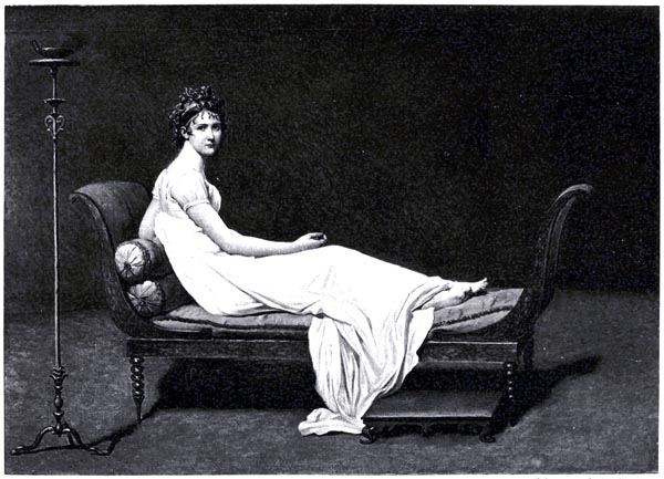 Madame Recamier, after Jacques-Louis David