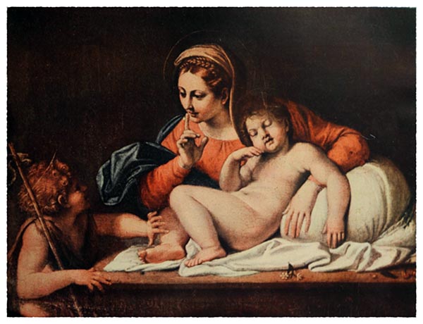 Annibale Carracci 1560-1609. Virgin and Sleeping Child (Louvre)