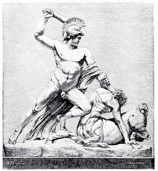 Theseus Vanquishing the Minotaur, by Canova (Vienna)