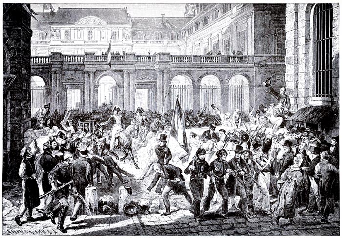 The Duke of Orleans Proceeds from the Palais Royal to the Hôtel de Ville on July 31, 1830