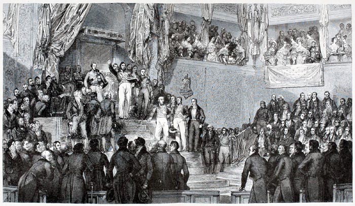 The Duke of Orleans (Louis Philippe I) Takes the Oath to the Constitution on August 9, 1830