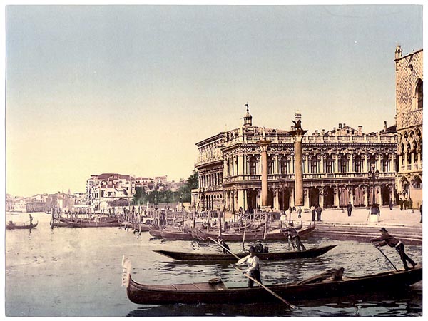 Gondolas and Piazzetta di San Marco, Venice