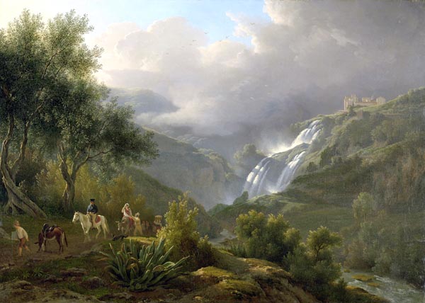 The Cascades at Tivoli, with a Storm Approaching