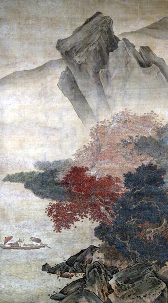 Autumn Storm on the River, Liu Songnian (16th century)