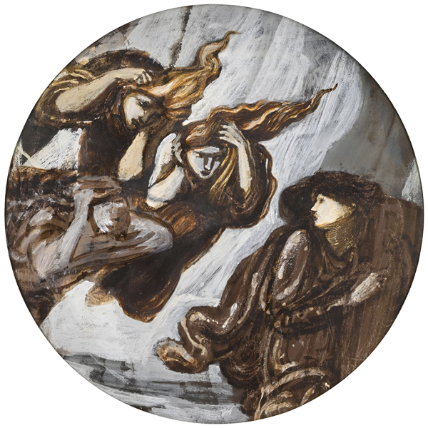 Orpheus Pursued by Furies - Sir Edward Coley Burne-Jones (English, 1833 – 1898)