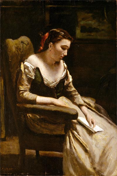 The Letter - Jean-Baptiste Camille Corot (French, 1796–1875)