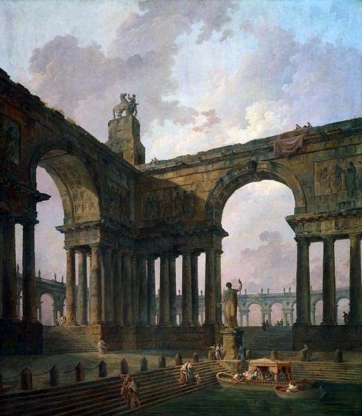 The Landing Place - Hubert Robert (French, 1733-1808)