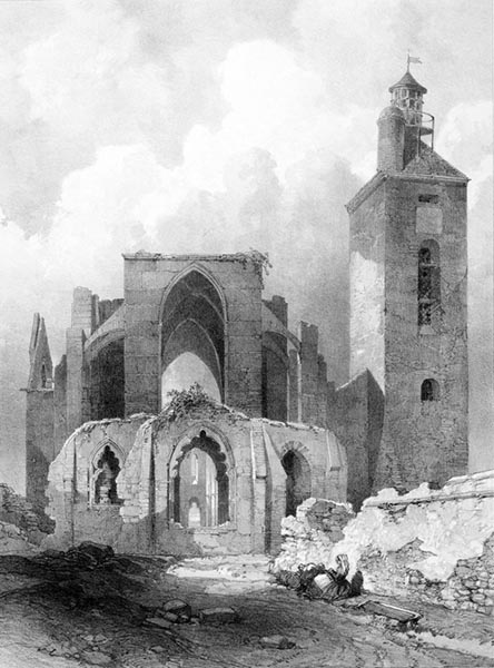 ‘Saint-Mathieu Abbey’ - Auguste Étienne François Mayer (French, 1805–1890) and Eugène Cicéri (French, 1813–1890)