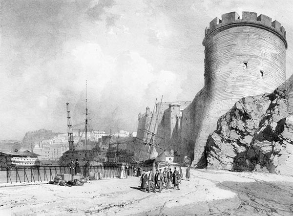 ‘The Old Château de Brest’ - Eugène Cicéri (French, 1813–1890)