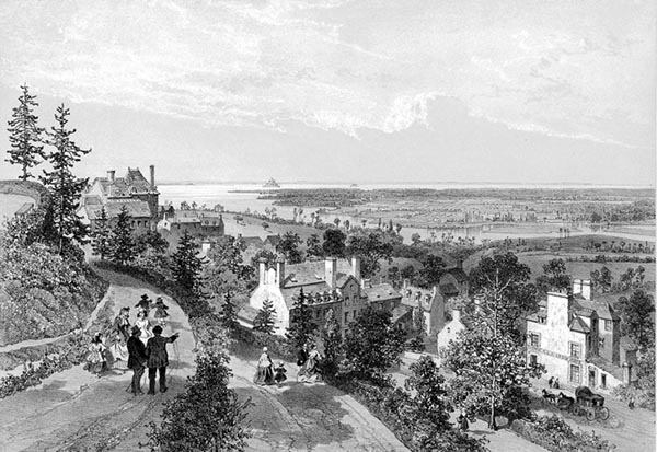 ‘Avranches: the Bay of Mont-Saint-Michel from the Promenade’ - Félix Benoist (French, 1818–1896) and Adolphe Jean-Baptiste Bayot (French, 1810–1871)