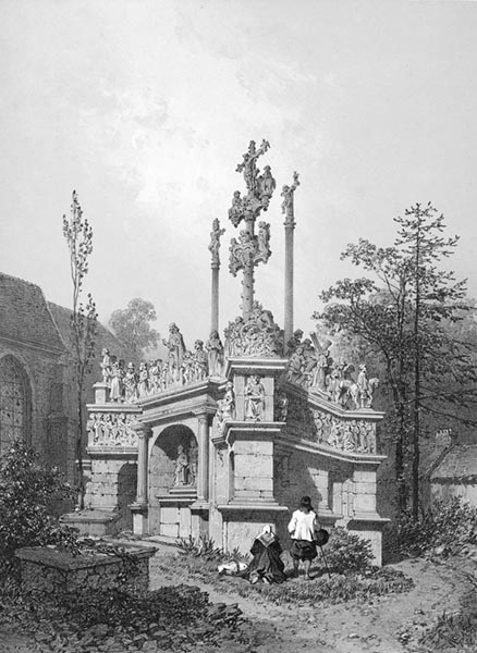 ‘The Calvary, Plougastel-Daoulas’ - Félix Benoist (French, 1818–1896), Eugène Cicéri (French, 1813–1890) and Adolphe Jean-Baptiste Bayot (French, 1810–1871)
