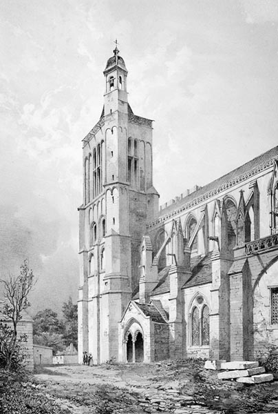 ‘Dol Cathedral’ - Léon Gaucherel (French, 1816–1886)