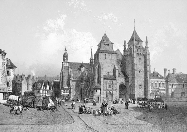 ‘Saint-Brieuc Cathedral’ - Félix Benoist (French, 1818–1896), Adolphe Jean-Baptiste Bayot (French, 1810–1871) and Eugène Cicéri (French, 1813–1890)