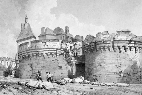 ‘The Château d’Ancenis’ - Eugène Cicéri (French, 1813–1890)