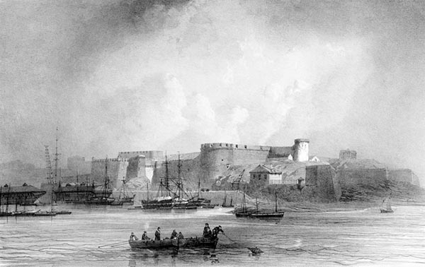 ‘The Château de Brest’ - Eugène Cicéri (French, 1813–1890)