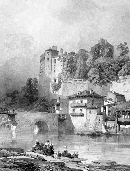 ‘The Château de Clisson’ - Eugène Cicéri (French, 1813–1890)