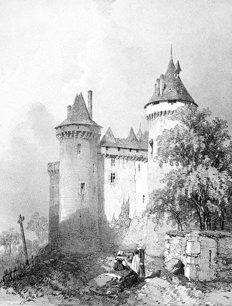 ‘The Château de Combourg’ - Eugène Cicéri (French, 1813–1890)