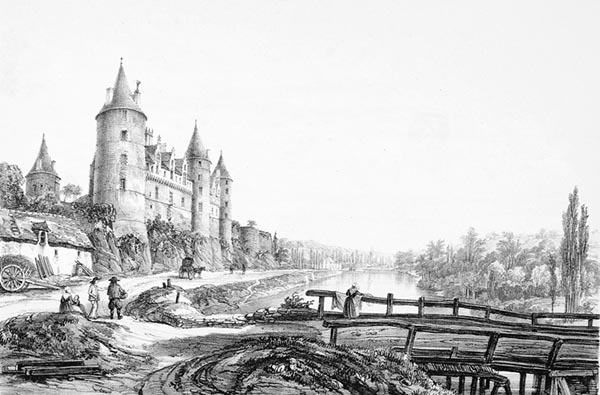 ‘The Château de Josselin’ - Félix Benoist (French, 1818–1896)