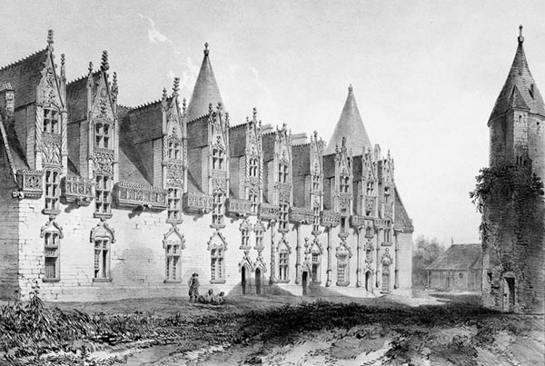 ‘The Château de Josselin’ - Léon Gaucherel (French, 1816–1886)