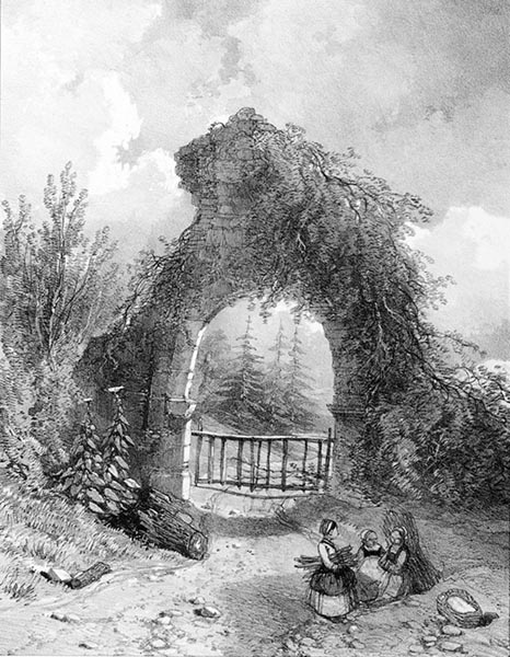 ‘The Château de Joyeuse-Garde’ - Auguste Étienne François Mayer (French, 1805–1890) and Eugène Cicéri (French, 1813–1890)