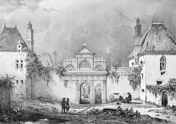 ‘The Château de Kerjean’ - Auguste Étienne François Mayer (French, 1805–1890)