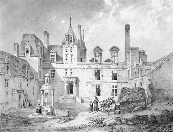 ‘The Château de Kerjean-Coatanscours’ - Auguste Étienne François Mayer (French, 1805–1890)