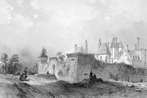 ‘The Château de Kerjean-Coatanscours’ - Auguste Étienne François Mayer (French, 1805–1890)