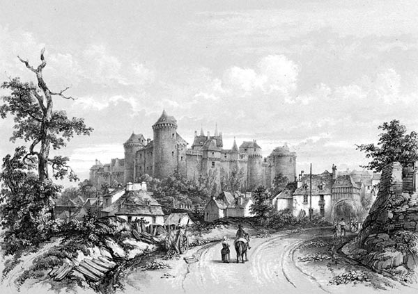 ‘The Château de Vitré’ - Félix Benoist (French, 1818–1896)