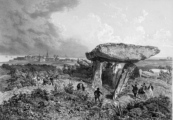 ‘The Dolmen known as the Table de César, near Locmariaquer’ - Félix Benoist (French, 1818–1896) and Adolphe Jean-Baptiste Bayot (French, 1810–1871)