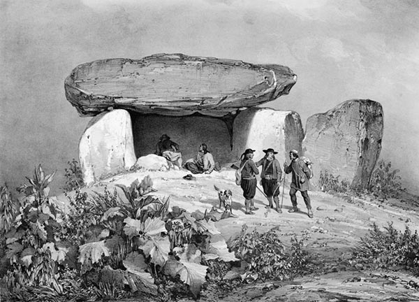 ‘Dolmen near Penmarc’h’ - Adolphe Jean-Baptiste Bayot (French, 1810–1871) and Auguste Étienne François Mayer (French, 1805–1890)