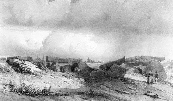 ‘Dolmen near Saint-Pol-de-Léon’ - Eugène Cicéri (French, 1813–1890) and Léon Gaucherel (French, 1816–1886)