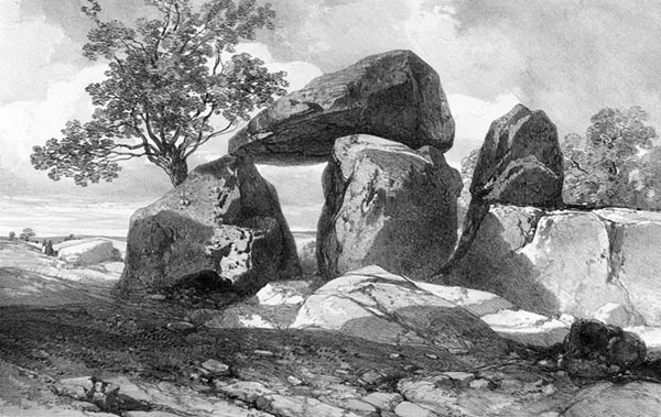 ‘The Great Dolmen of Trégunc’ - Eugène Cicéri (French, 1813–1890) and Léon Gaucherel (French, 1816–1886)