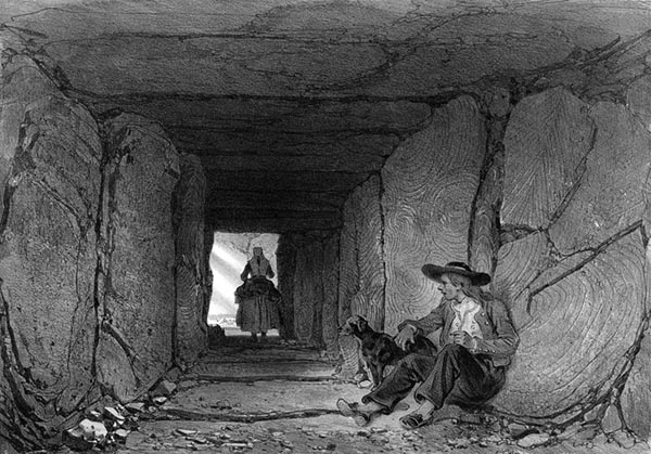 ‘The Druidic Grotto on the Island of Gavrinis’ - Félix Benoist (French, 1818–1896) and Adolphe Jean-Baptiste Bayot (French, 1810–1871)