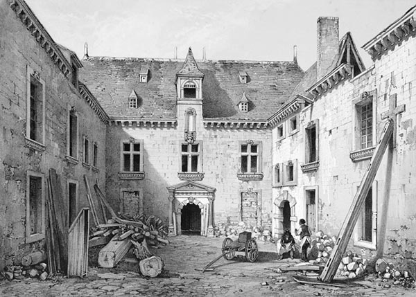 ‘The Hôtel de Ville, Morlaix’ - Auguste Étienne François Mayer (French, 1805–1890)