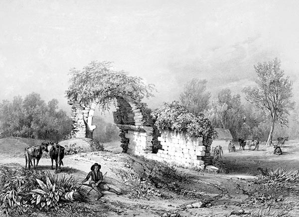 ‘La Forest-Landerneau: the Château de Joyeuse-Garde’ - Auguste Étienne François Mayer (French, 1805–1890)