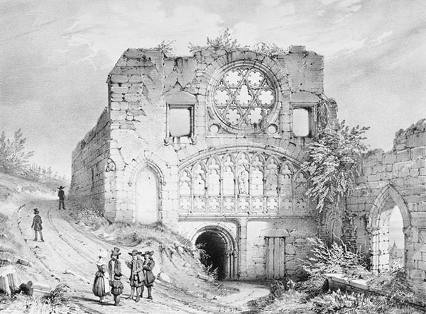 ‘The Carmelite Convent, Morlaix’ - Auguste Étienne François Mayer (French, 1805–1890)