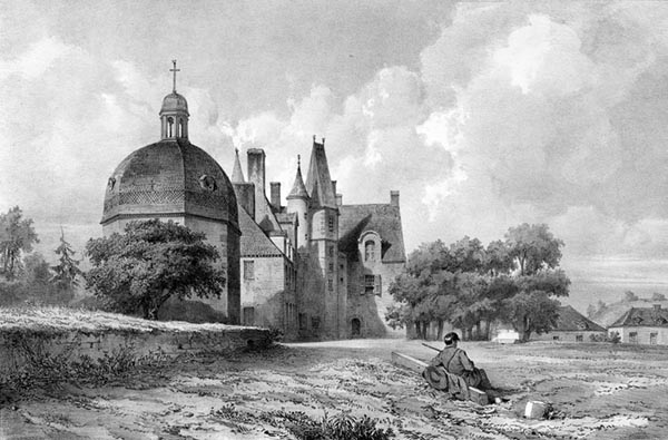 ‘Les Rochers, the Home of Madame de Sévigné’ - Léon Gaucherel (French, 1816–1886)