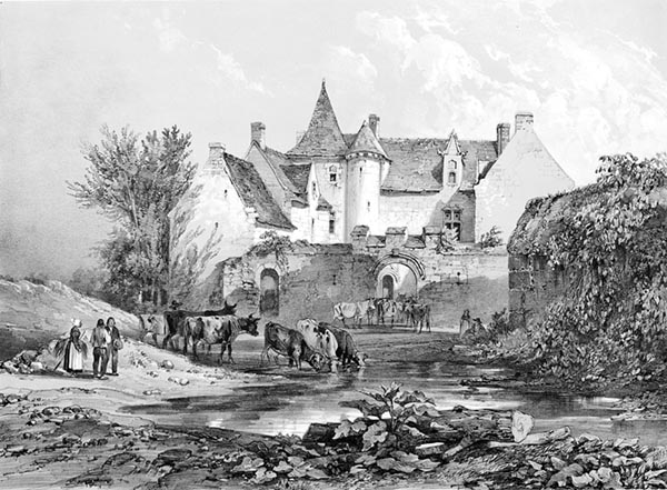 ‘The Manoir de Kersaliou’ - Auguste Étienne François Mayer (French, 1805–1890)